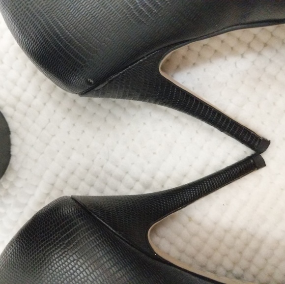 Aldo 7.5 genuine leather pointy pump heel evening - Picture 4 of 8